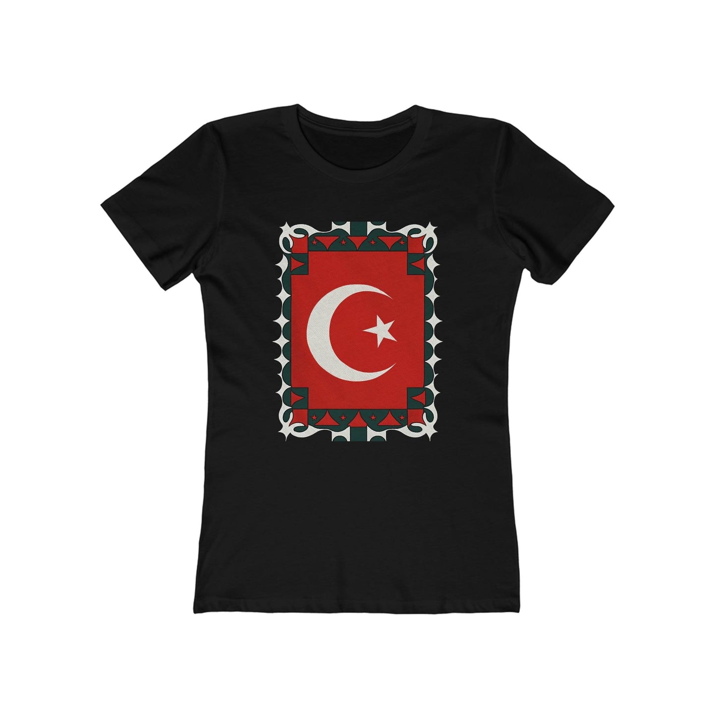 Turkish Flag Stamp Design T-Shirt - faithwear