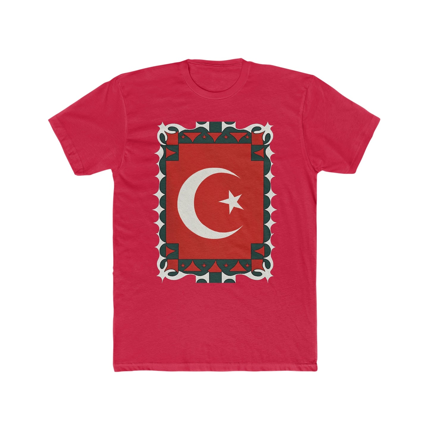 Turkish Flag Stamp Design T-Shirt - faithwear