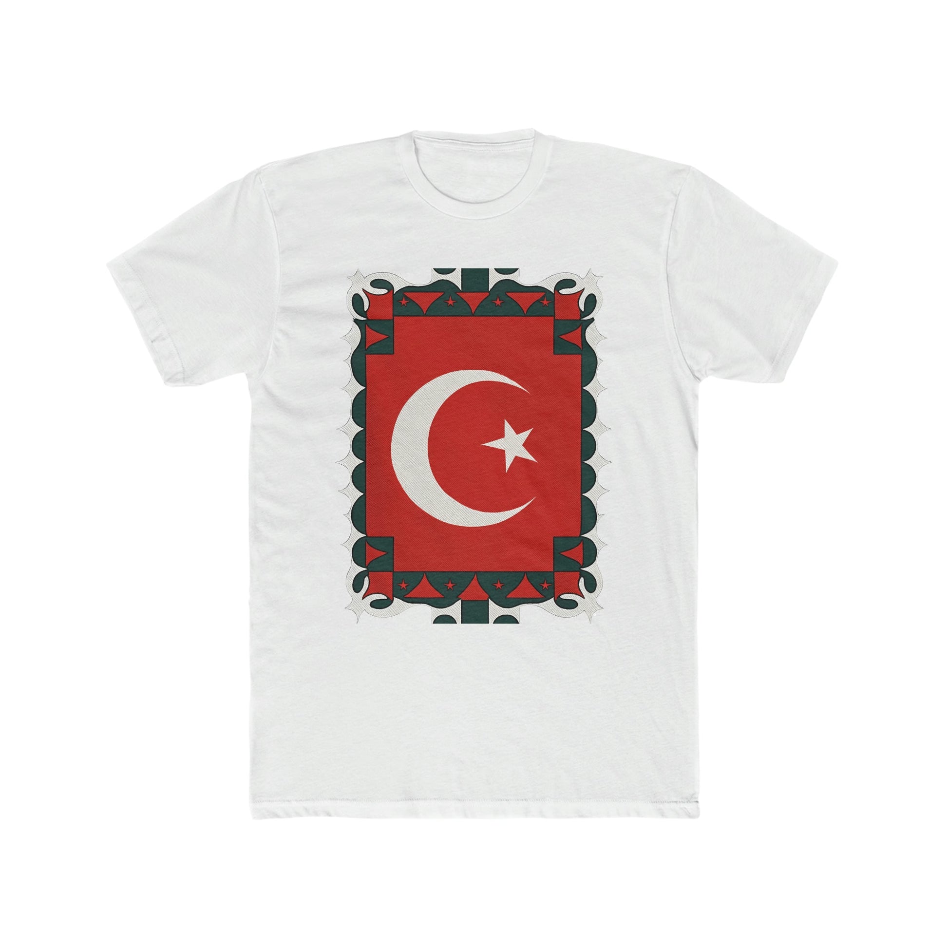 Turkish Flag Stamp Design T-Shirt - faithwear