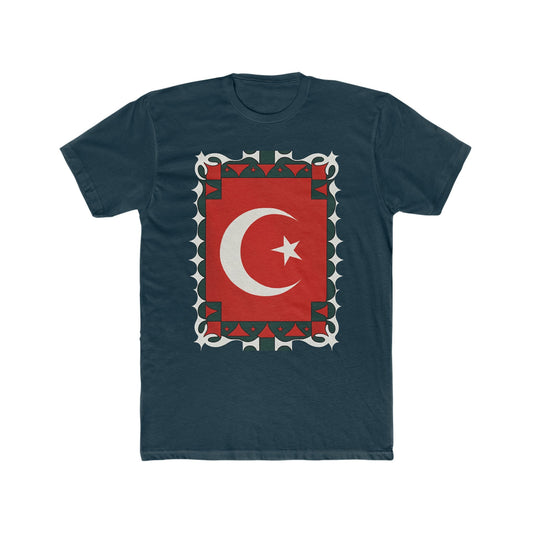 Turkish Flag Stamp Design T-Shirt - faithwear