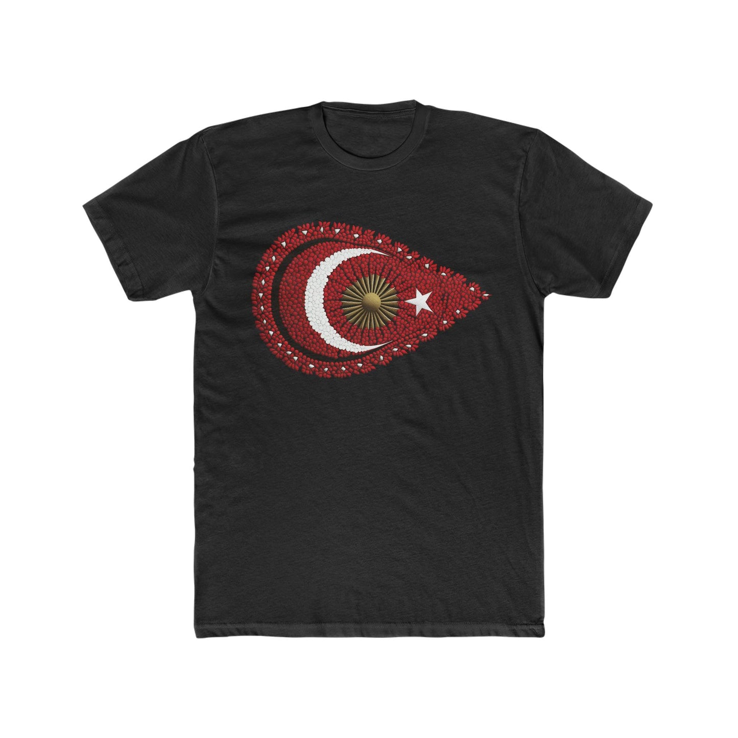 Turkish Pride: Beadwork Flag T-Shirt - faithwear