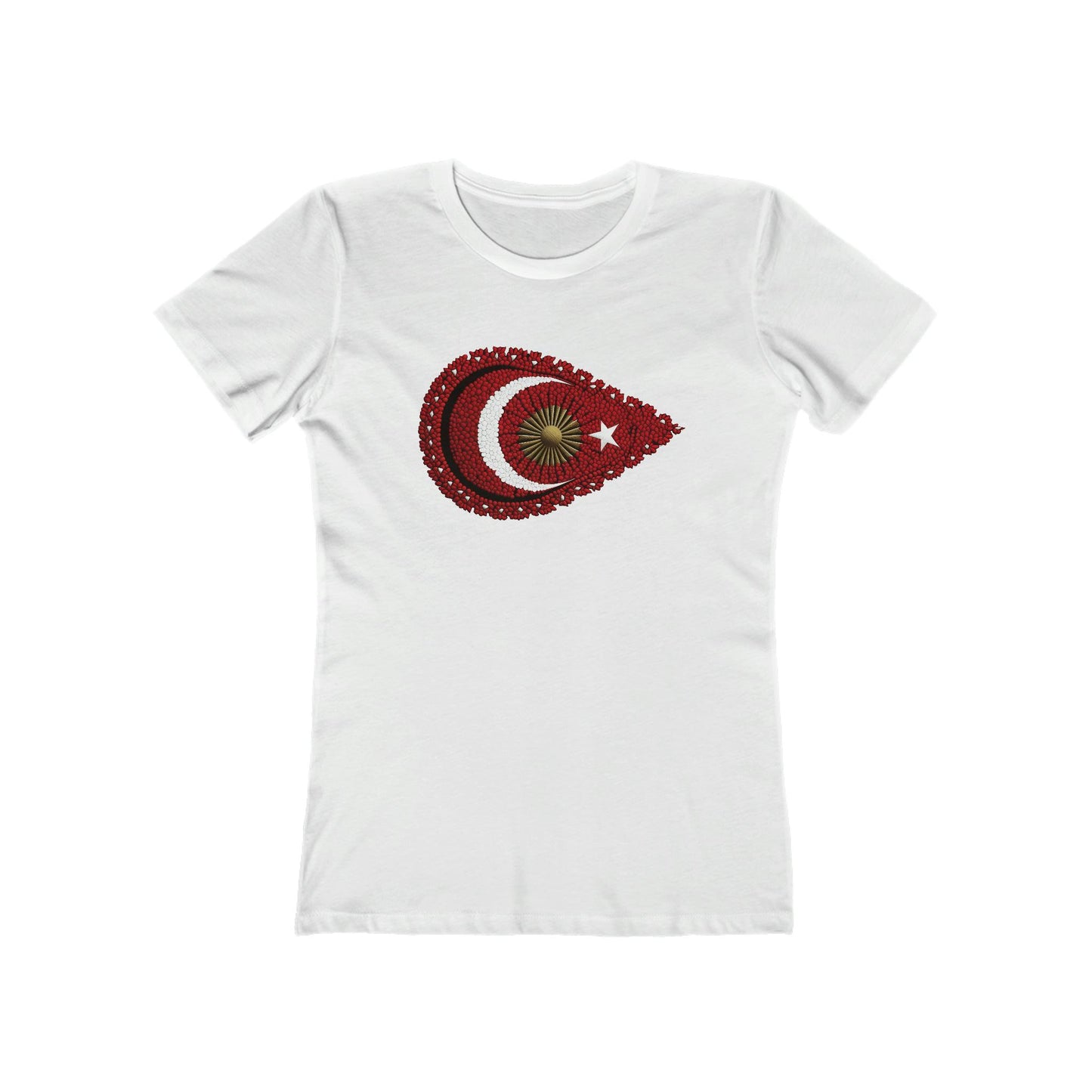 Turkish Pride: Beadwork Flag T-Shirt - faithwear