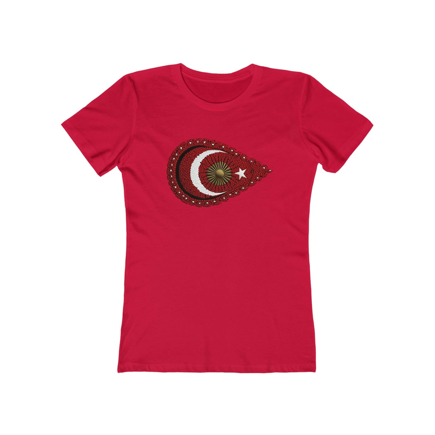 Turkish Pride: Beadwork Flag T-Shirt - faithwear