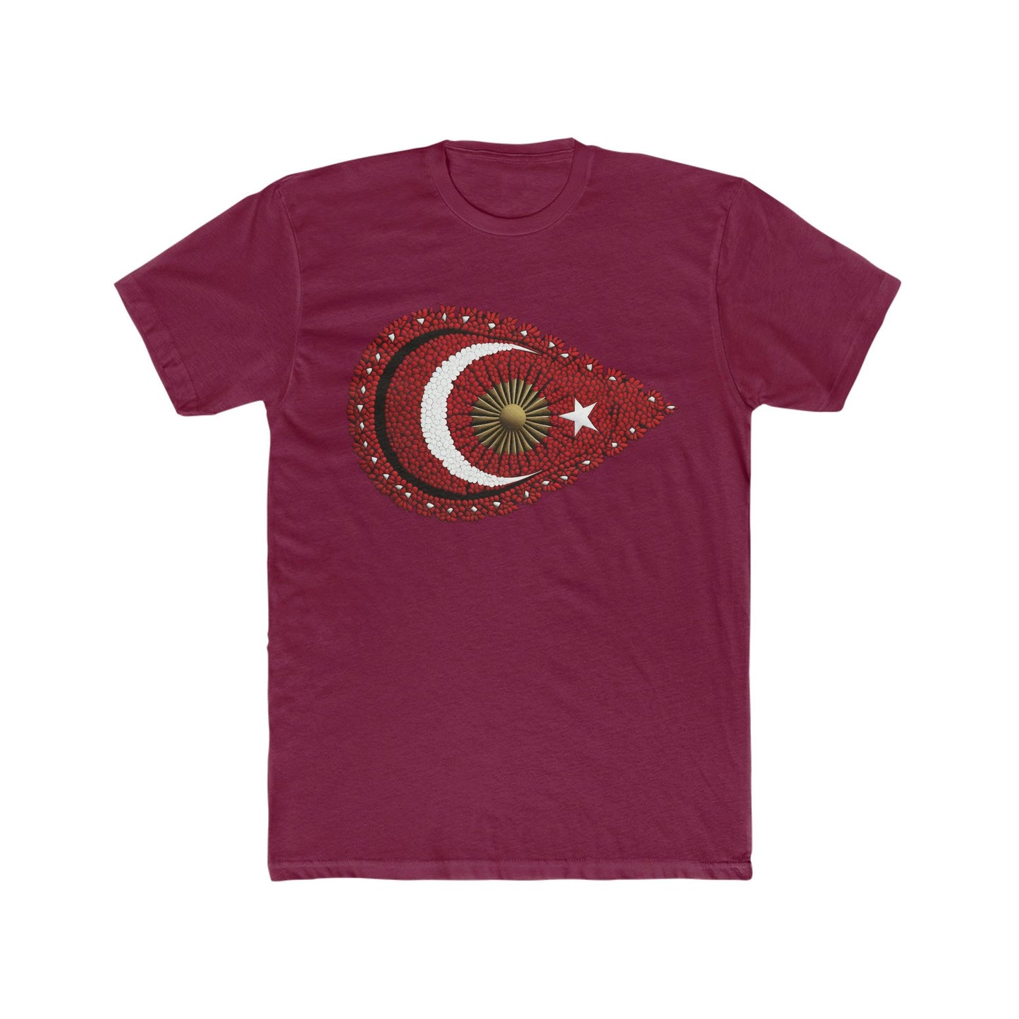 Turkish Pride: Beadwork Flag T-Shirt - faithwear