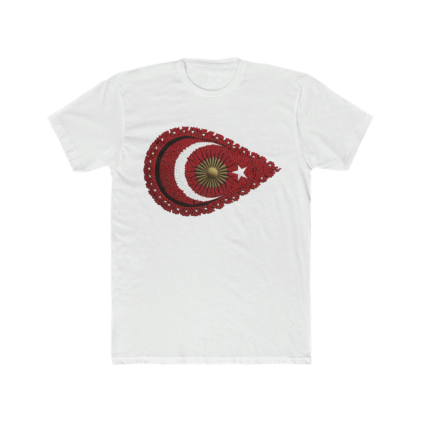 Turkish Pride: Beadwork Flag T-Shirt - faithwear