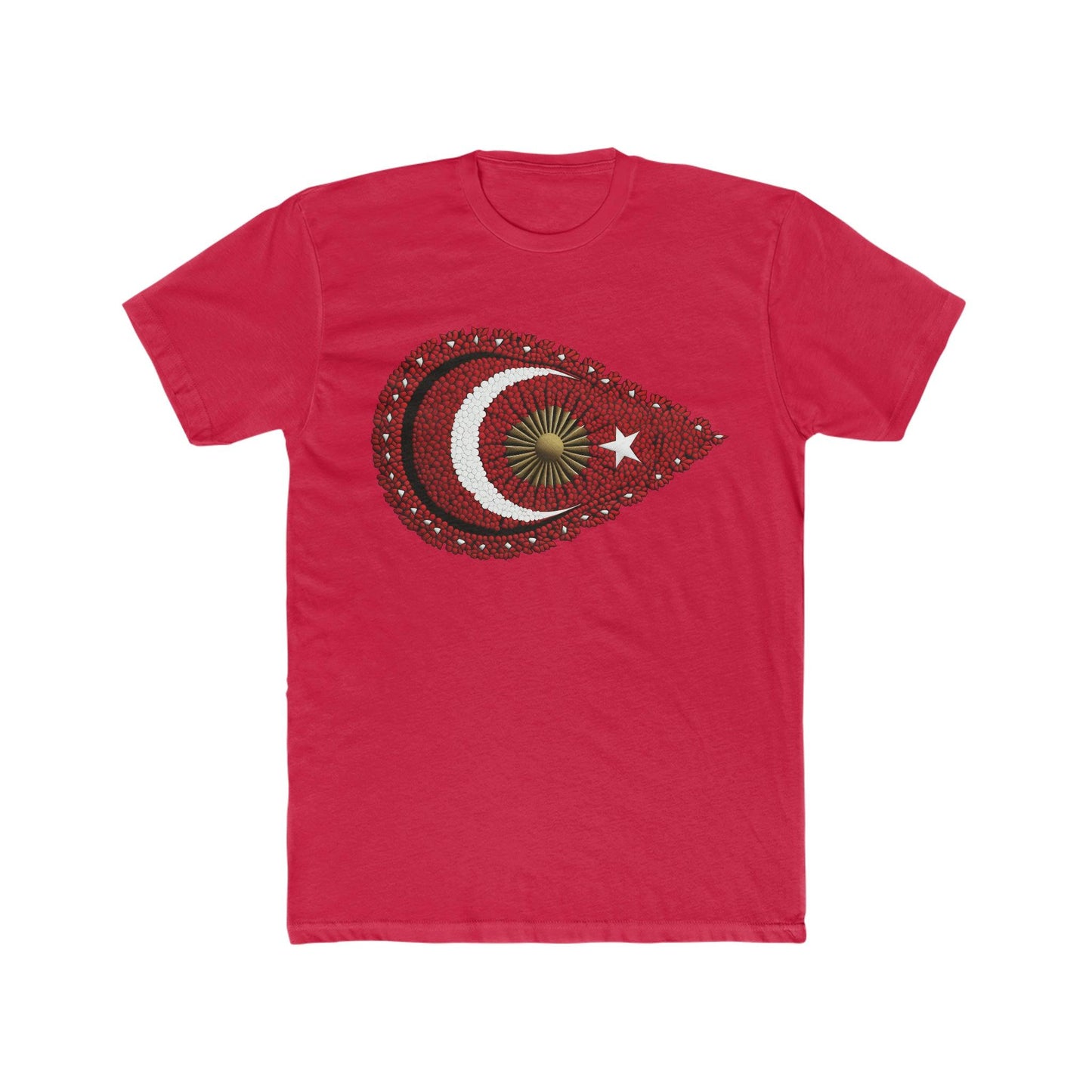 Turkish Pride: Beadwork Flag T-Shirt - faithwear