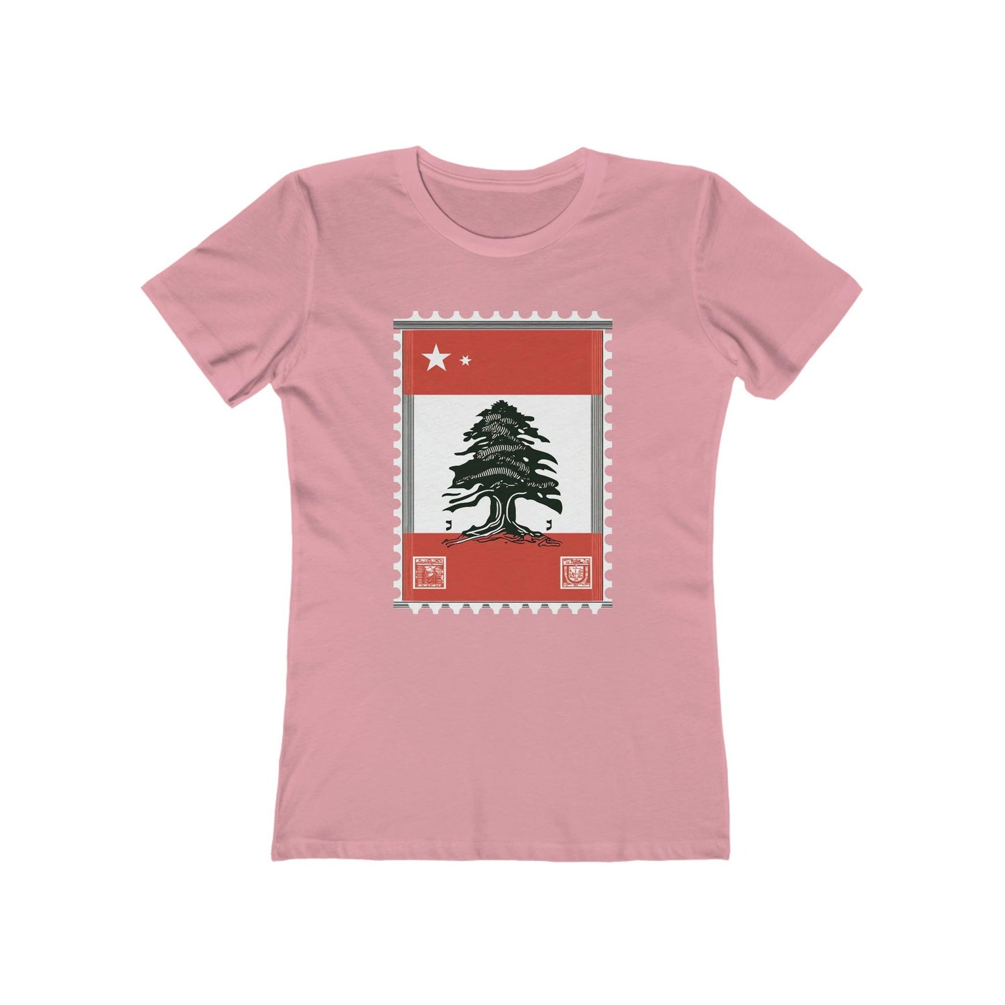 Vintage Stamp Lebanese Flag T-Shirt - faithwear