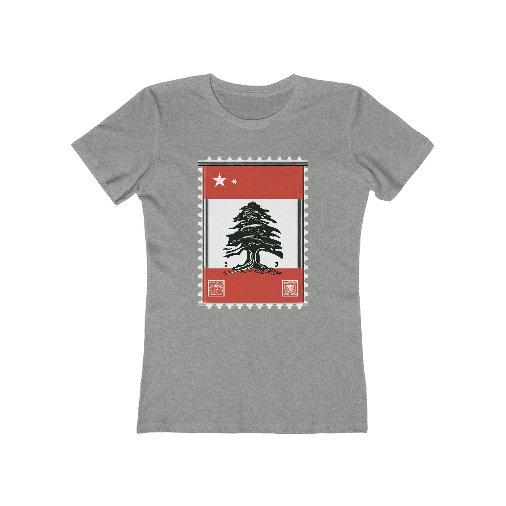 Vintage Stamp Lebanese Flag T-Shirt - faithwear