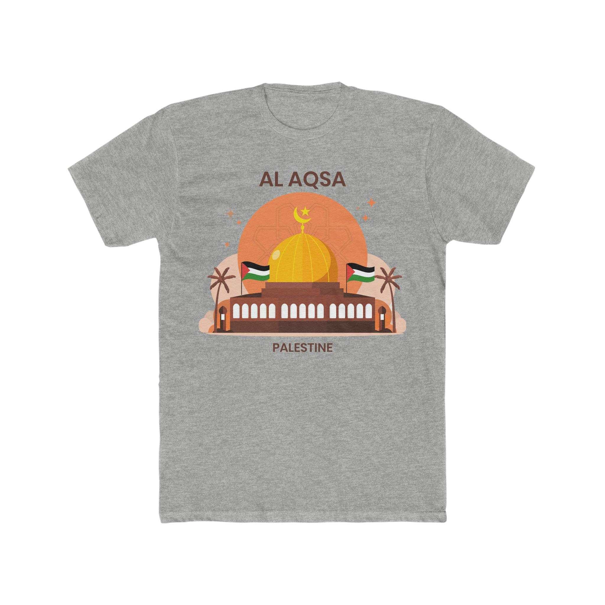 Al Aqsa Mosque Illustration T-Shirt for Men - Wear it Proudly