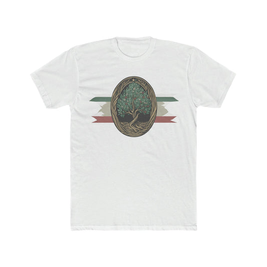 Olive Tree Palestine Flag T-Shirt - faithwear - Men's Clothing, Palestine Collection for Men, T-shirts