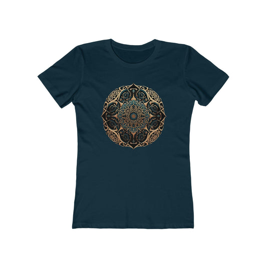 Golden Muqarnas Pattern T-Shirt - faithwear - Pattern Collection for Women, T-shirts, Women's Clothing