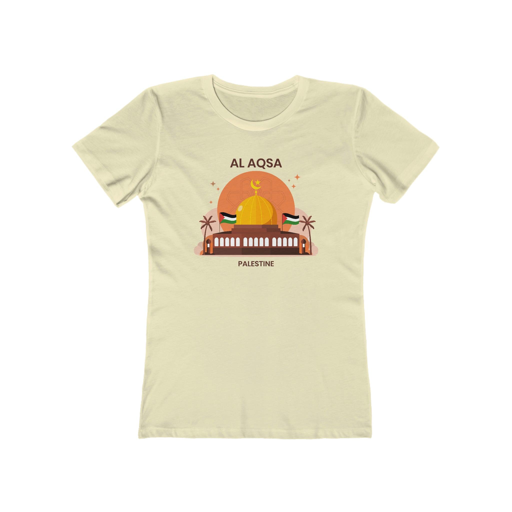 Al Aqsa Mosque Illustration T-Shirt for Women - Palestine Clothing