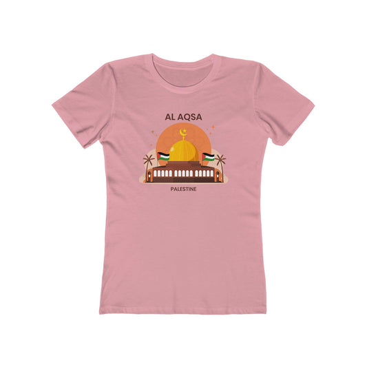 Al Aqsa Mosque Illustration T-Shirt - faithwear - Palestine Collection for Women, T-shirts, Women's Clothing