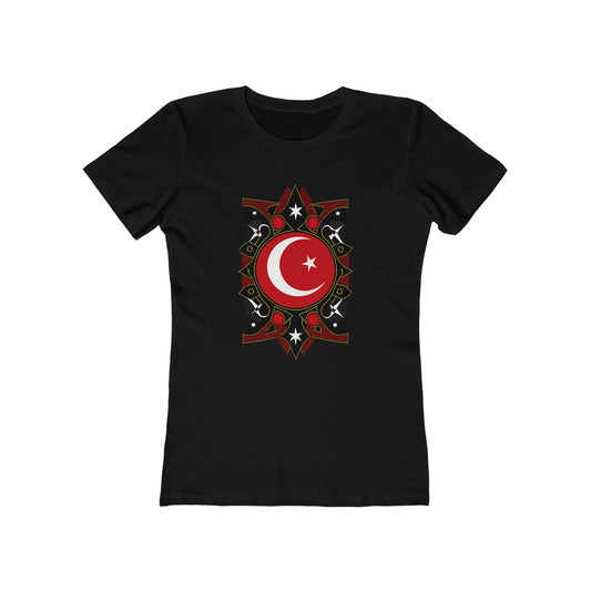 Turkish Flag Tarot Tee: Mystic Vibes! - faithwear - Turkey Collection for Women, Women's Clothing