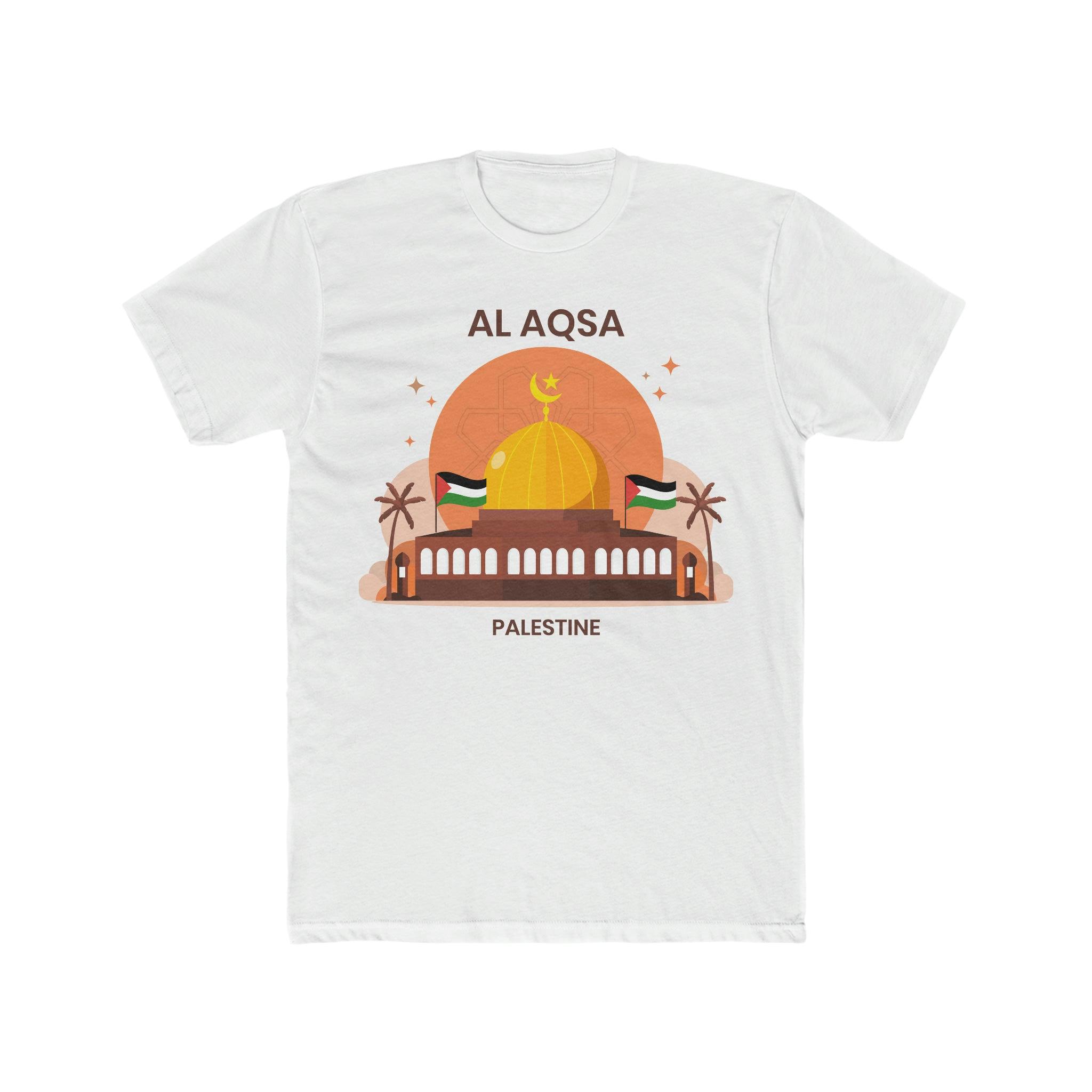 Al Aqsa Mosque Illustration T-Shirt for Men - Wear it Proudly