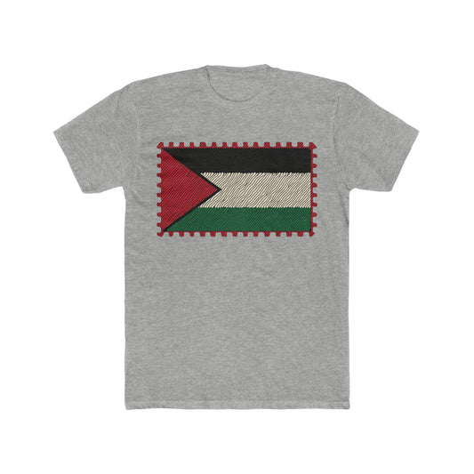 Palestine Stamp Flag T-Shirt - faithwear - Men's Clothing, Palestine Collection for Men, T-shirts